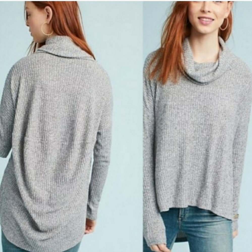 Anthro Maeve Brushed Cowl Neck Pullover